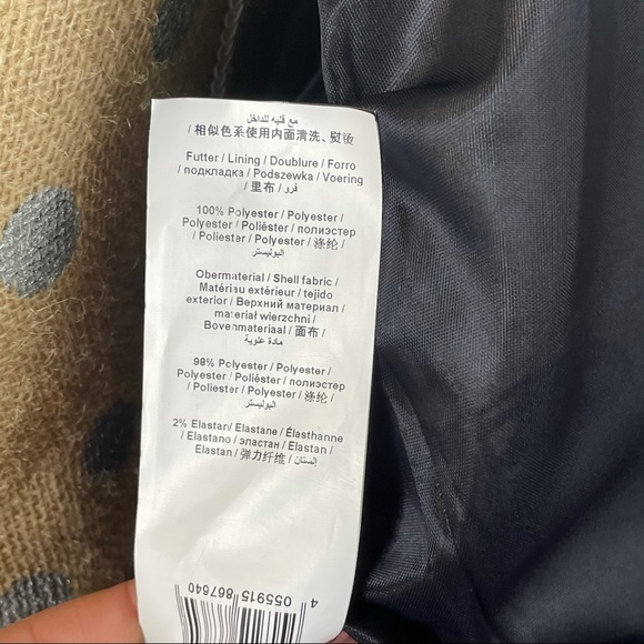 Gerry Weber Zip Crew Neck Plaid Square Pattern Full Zip Casual Dress Jacket - Picture 9 of 12